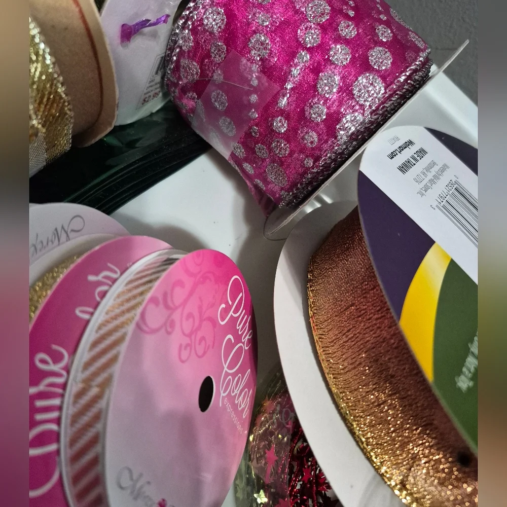 RIBBON: 7 Rolls , New Unopened.   Then Partial Rolls Added